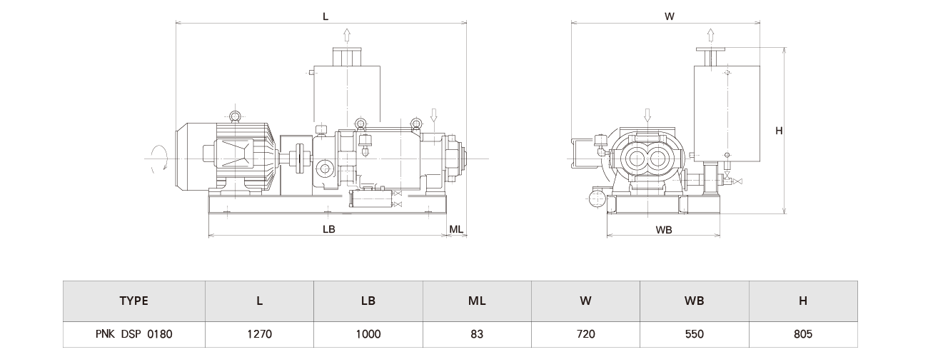 PNK DSP 0180螺桿真空泵 PNK DSP 0180螺桿真空泵