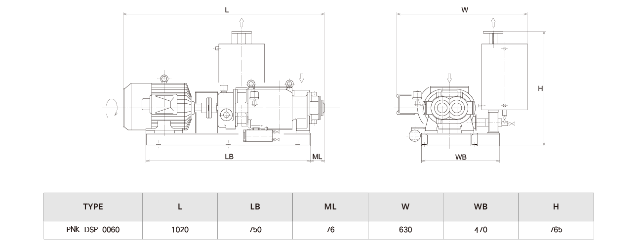 PNK DSP 0060螺桿真空泵 PNK DSP 0060螺桿真空泵